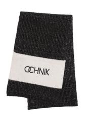 Black women's scarf with OCHNIK logo SZADT-0125A-99(Z24)-02