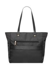 Large black shopper bag TOREN-0353-99(Z26), product view from the back on a white background.