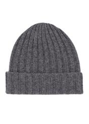 Men's gray woolen hat CZAMT-0033-9B(Z26), front product view on white background.