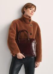 Elegant croco leather women's bag TORES-1128F-1H(W26)