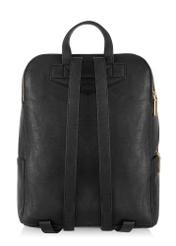 Women's two-compartment black backpack TOREC-0921-99(W24)-04