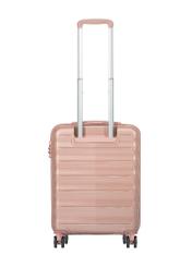 Small suitcase on wheels WALPC-0015-5B-19(W26), product view from the back on a white background.