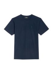 Men's navy blue T-shirt TSHMT-0130-68(Z25), front product view on white background.