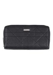 Large women's wallet with decorative stitching POREC-0443-9P(Z26), front product view on white background.