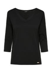 Black women's blouse BLUDT-0156-99(W24)