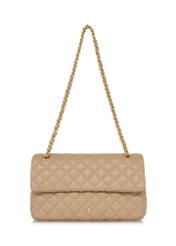 Beige quilted chain bag TOREC-0443D-81(W25)