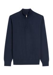Navy blue men's sweater SWEMT-0174-68(Z25), front product view on white background.