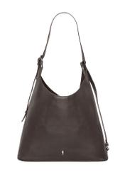Women's brown leather shopper handbag TORES-1334-1H(Z26), front product view on white background.