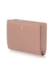 Pink leather women's wallet PORES-0834-31(W23)-03