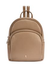 Beige leather women's backpack TORES-1089A-1B(W26)