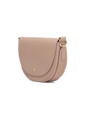 Beige leather women's handbag TORES-0895D-81(Z25), diagonal product view on white background.