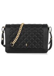 Black quilted women's handbag TOREC-0993-99(Z24)-01