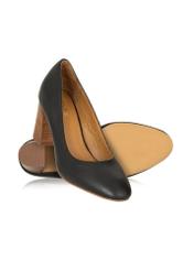 Black women's pumps made of natural leather BUTYD-1129-99(Z24)-07