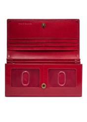 Red women's wallet PL-125-4B(KS), product view inside on white background.