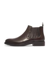 Men's dark brown leather Chelsea boots BUTYM-0583-1I(Z26), side view of the product on a white background.