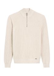 Beige men's sweater SWEMT-0175-80(Z25), front product view on white background.