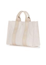 Cream women's tote bag TOREN-0288A-12(W25)-02