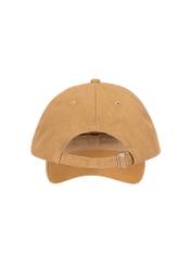 Dark beige baseball cap with logo CZALT-0012-24(W25), back view of the product on a white background.