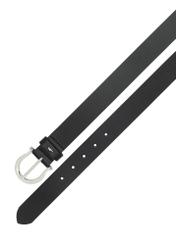 Czarny skórzany pasek damski PASDS-0274-99(Z26)