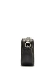 Black leather women's handbag TORES-1103A-99(Z25), side view of the product on a white background.