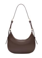 Brown small hobo bag TOREC-1136-1H(W26) - product view from the back, on a white background.