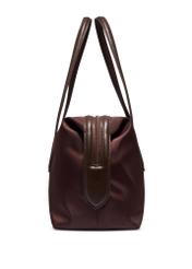 Large dark brown shopper bag TOREN-0354-1I(Z26), side view of the product on a white background.