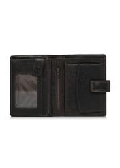 Brown lacquered leather men's wallet PORMS-0552-89(W24)-04