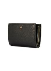 Medium black women's wallet with RFID protection PORES-0823RFID-99(Z25), diagonal product view on white background.
