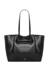 Large black shopper bag TOREC-1386-99(Z26), front view of the product on a white background.