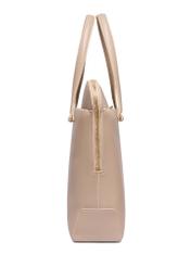 Beige women's bag TOREC-1320-1B(Z26), product view from the side on a white background.