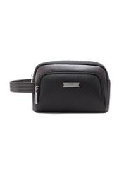 Black and brown men's cosmetic bag TORMN-0379-98(Z25), front product view on white background.
