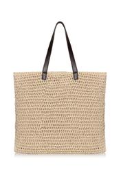 Large women's straw handbag TOREC-0692-81(W22)-03