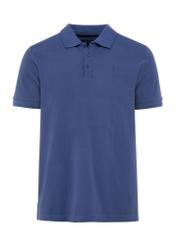 Navy blue men's polo shirt POLMT-0078-69(W25)