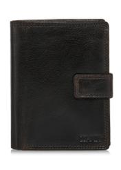 Brown lacquered leather men's wallet PORMS-0552-89(W24)-01