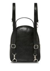 Black leather women's backpack TORES-1048-99(Z24)-03