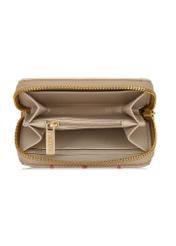 Beige quilted women's wallet POREC-0382-15(W24)-05