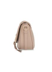 Beige women's handbag made of imitation leather TOREC-0756B-80(W25)-03