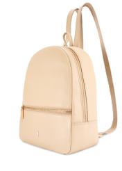 Beige leather women's backpack TORES-0898E-1B(W26) - diagonal product view, on a white background.