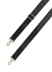 Black small women's handbag TOREN-0349-99(Z26), view of the product strap on a white background.