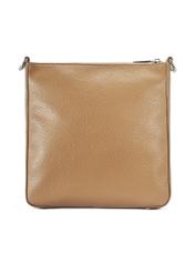 Dark beige women's shoulder bag TOREC-0708B-81(Z25), product view from the back on a white background.