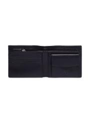 Small men's leather wallet PORMS-0724-9P(Z26), product view inside on white background.