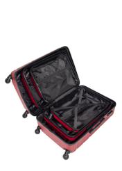 Medium suitcase on wheels WALAB-0067-4D-24(W26), product view inside on white background.