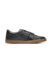 Black men's leather shoes BUTYM-0505-99(Z25), side view of the product on a white background.