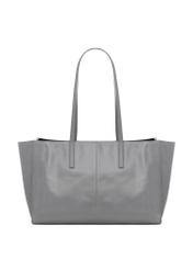 Graphite leather women's handbag TORES-1435-9D(Z26) - product view from the back, on a white background.