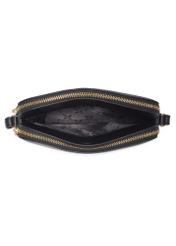 Black small leather women's handbag TORES-1353-9I(Z26), product view inside on white background.