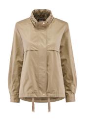 Women's olive transitional jacket KURDT-0558-57(W25), front product view on white background.