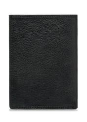 Black leather unbuttoned men's wallet PORMS-0550-99(W24)-02