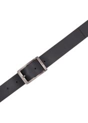 PASMS-0290-99(Z26) men's double-sided leather belt, top view of the product on a white background.
