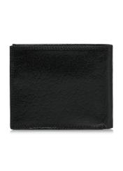 Black leather unbuttoned men's wallet PORMS-0555-99(W24)-02