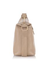 Women's leather handbag in beige TORES-0984-81(W24)-03